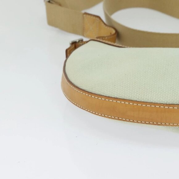 BURBERRY Blue Label Shoulder Bag Canvas Light Blue Silver Auth - Picture 9 of 16